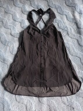 NWT Y2K Chantal Thomass Lingerie Night Gown Dress Medium Black